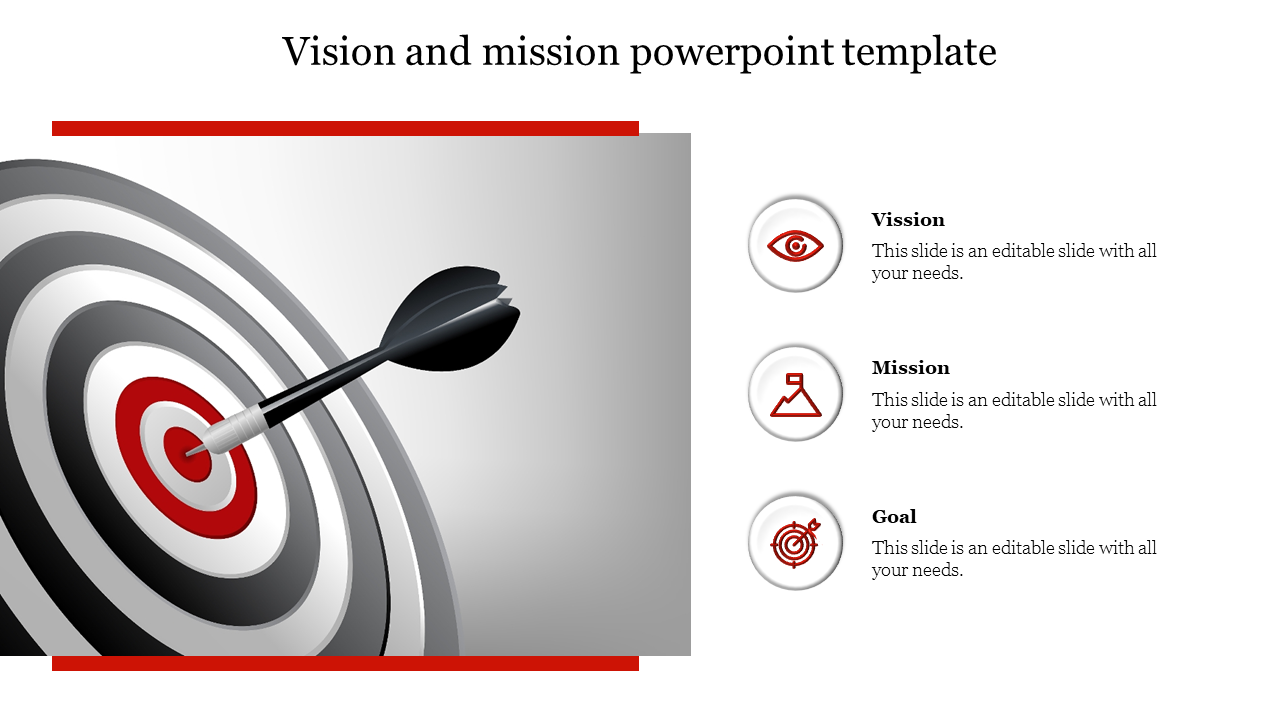 Free - Visual Vision and Mission PPT Template and Google Slides